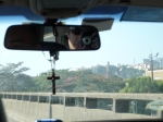 Taxi ride in Rio